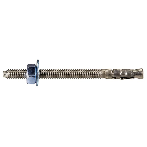 Torquemaster Torquemaster Wedge Anchor, 1/4" Dia., 3-1/4" L, Stainless Steel Blue Ruspert, 50 PK 55218 - main